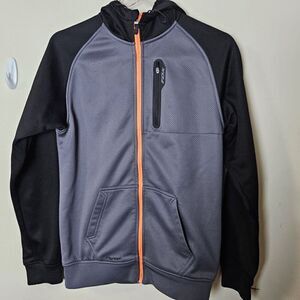 Fox Foxtech Restriction Full Zip Hooded Thermabond Jacket Men's Black/Gray Size